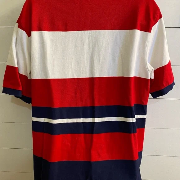 Polo Ralph Lauren Big&Tall Men’s Sz XLT Striped Mesh Crest/Big Pony Polo‎ Shirt